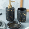 Marble Bathroom Accessory Set