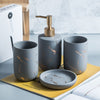 Marble Bathroom Accessory Set